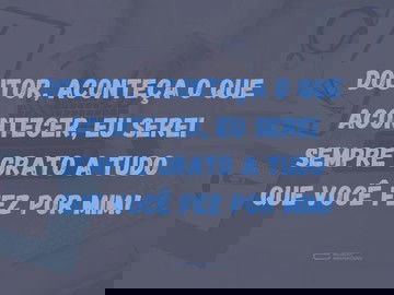 Sempre grato ao meu médico