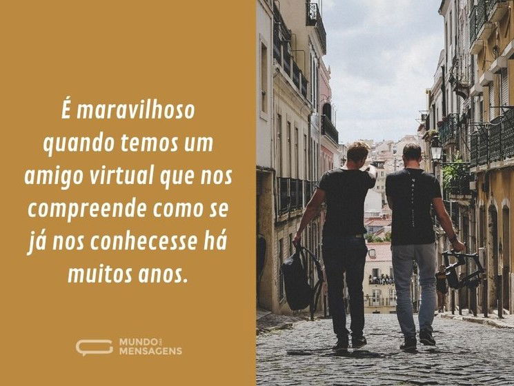 Mensagens De Amizade Virtual Mundo Das Mensagens