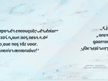 Um mês de renovação