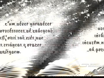 Um papel nobre junto das crianças
