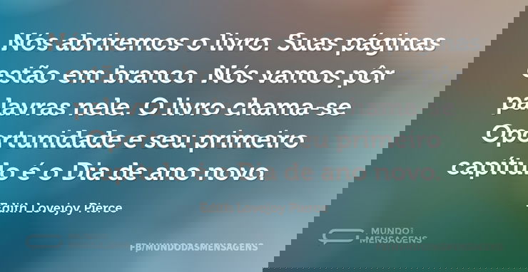 Nós abriremos o livro. Suas páginas estã...