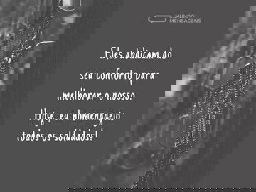 Homenagear os soldados