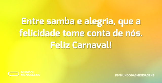 Samba, alegria e Carnaval