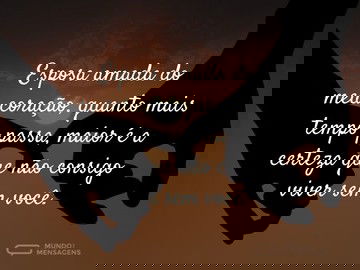 Esposa amada do meu coração