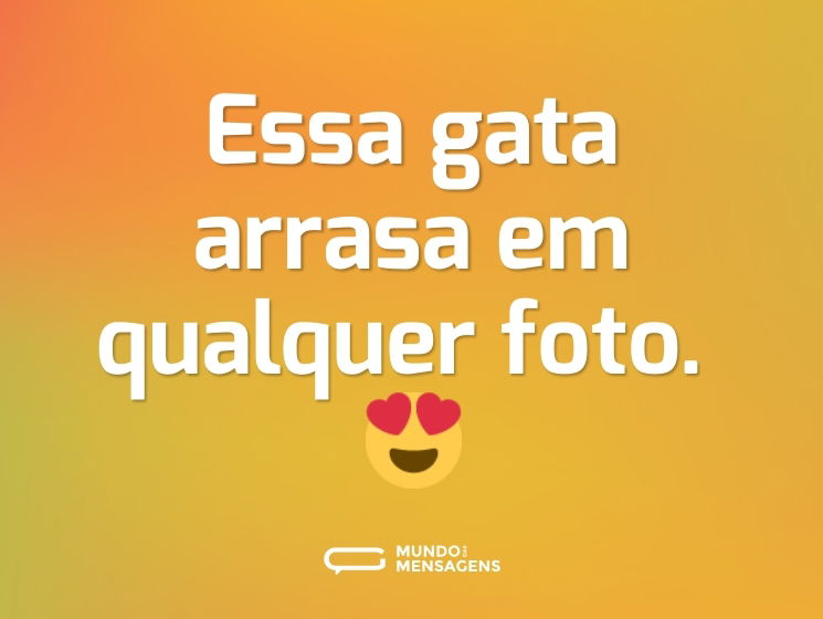 Essa gata arrasa em qualquer foto. 😍