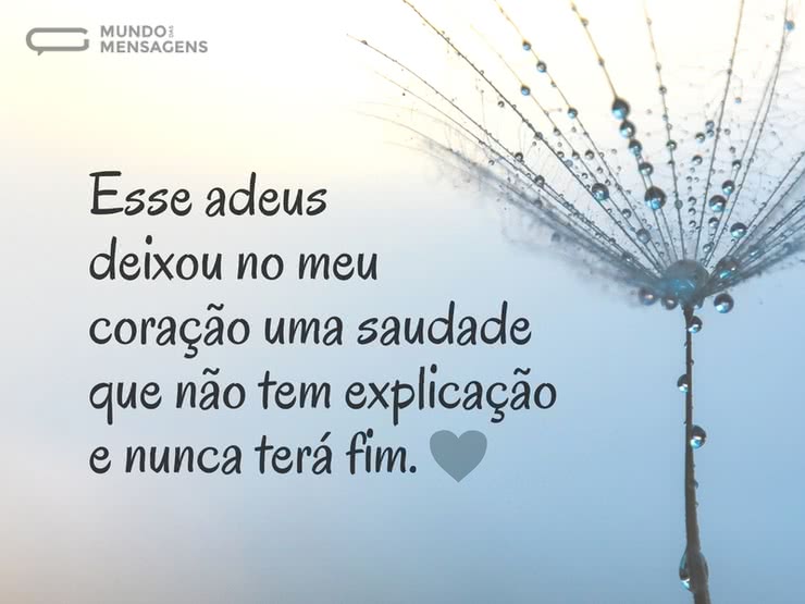 Saudade sem Explicação - Mundo das Mensagens