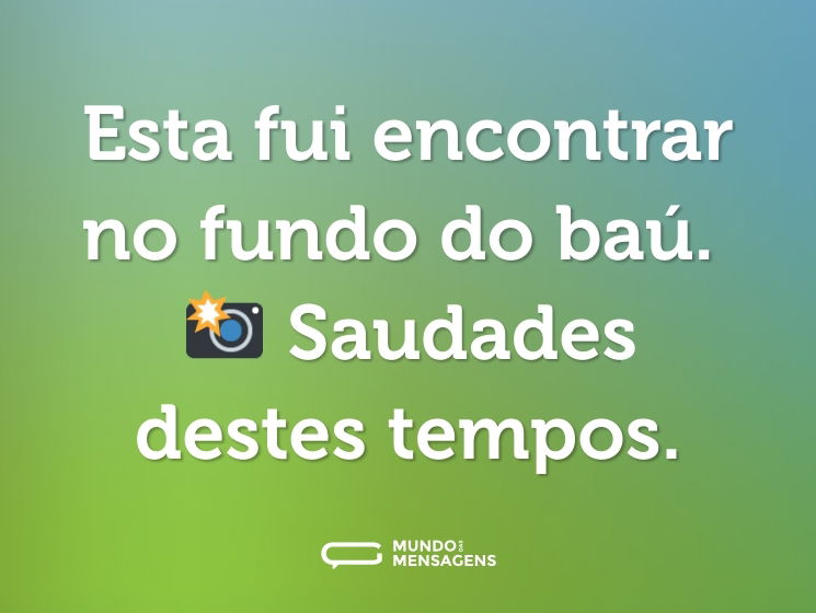 Esta fui encontrar no fundo do baú. 📸 Saudades destes tempos.