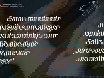 Um beijo repleto de carinho no dia dos avós