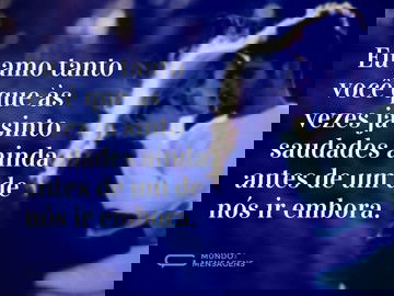 Amor e muitas saudades