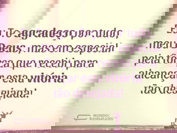 A força de Deus no caminho para vitória