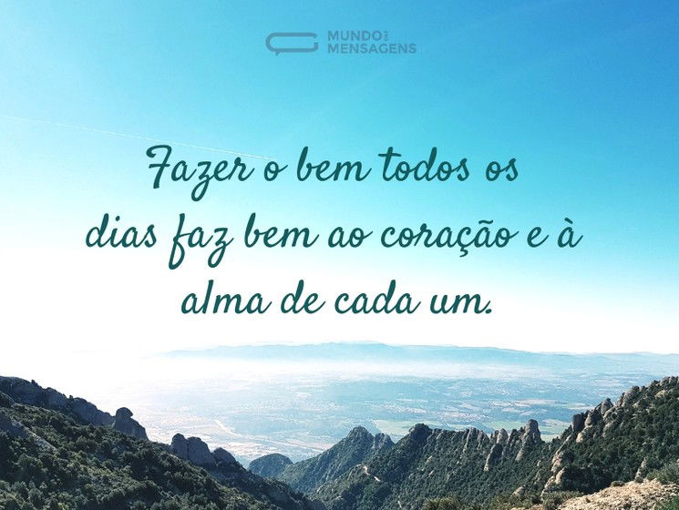 Fazer o bem no dia a dia