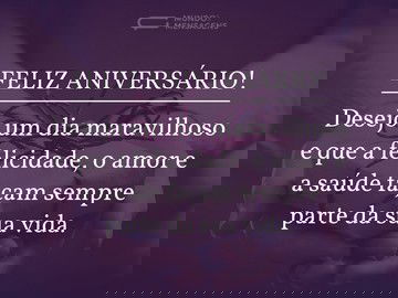 Desejos de um dia maravilhoso