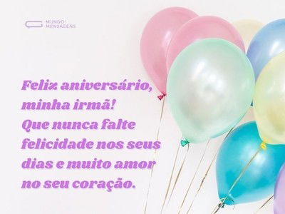 O aniversário da minha irmã