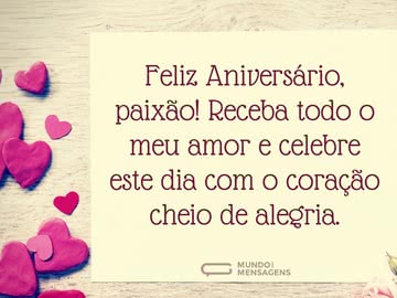 Receber o amor de aniversário