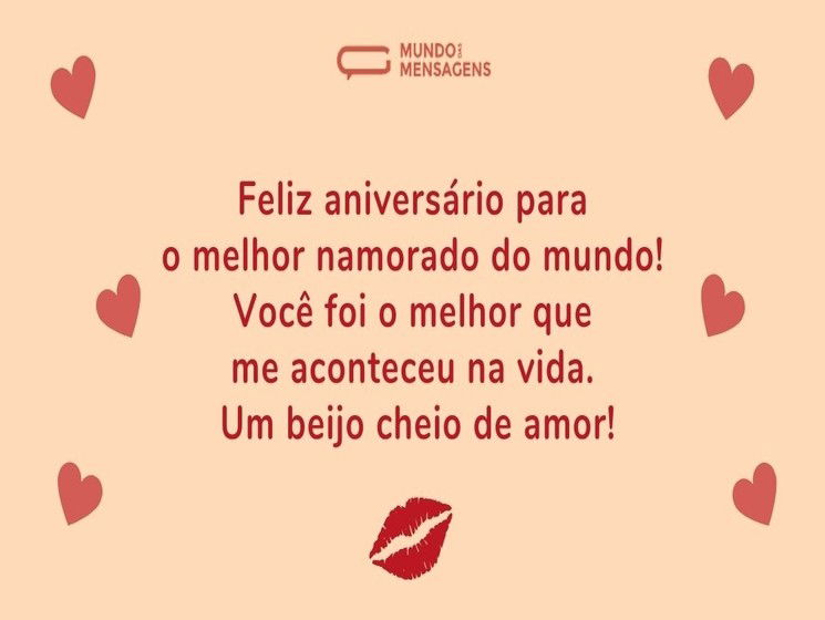 Mensagens De Feliz Aniversario Para Namorado Mundo Das Mensagens