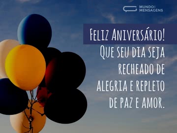 Um dia cheio de paz e alegria