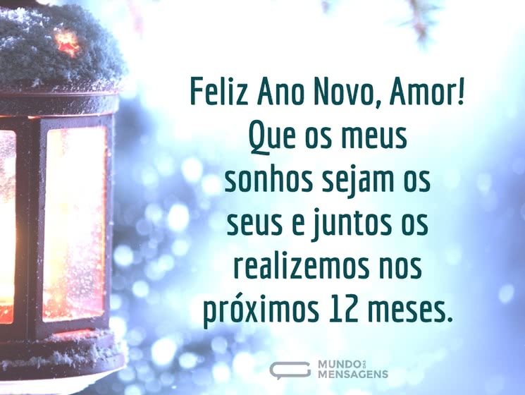 Feliz Ano Novo Amor Mensagens E Imagens Mundo Das Mensagens