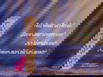 Feliz Bodas de Paixão para namorado 