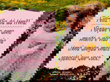 Feliz dia da irmã para a melhor