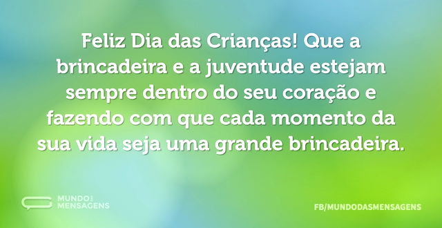 Dia das Crianças com brincadeira e juventude