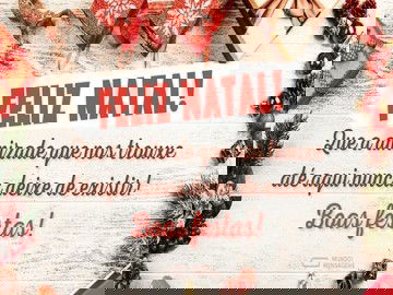 Feliz Natal para uma amizade que nunca deixará de existir