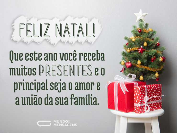 Muitos presentes neste Natal - Mundo das Mensagens