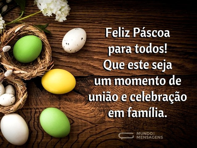Feliz Páscoa para todos