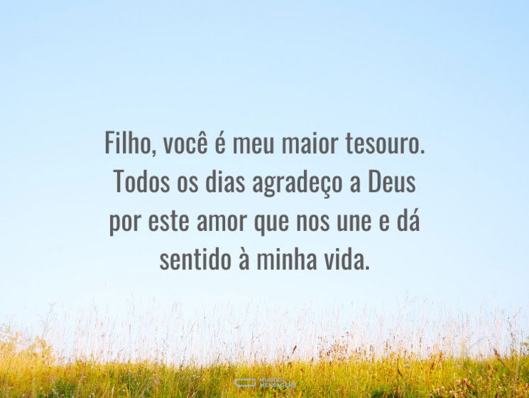 Meu filho, meu tesouro