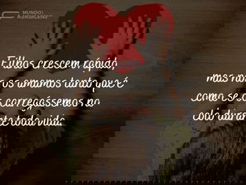 Há sempre colo para nossos filhos