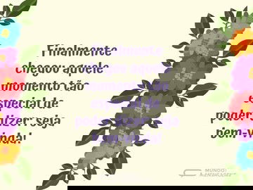 O incrível momento de desejar boas-vindas