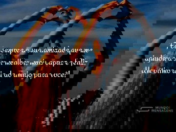 A felicidade presente na amizade