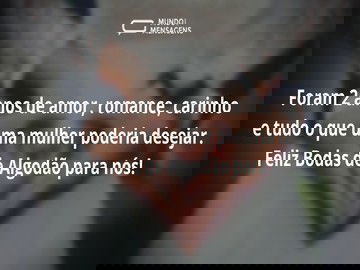 Feliz Bodas de Algodão para marido 