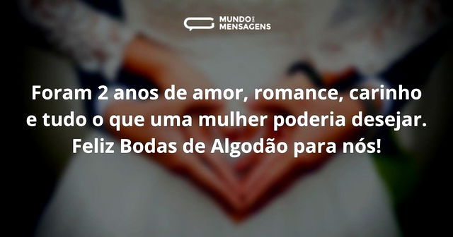 Feliz Bodas de Algodão para marido 