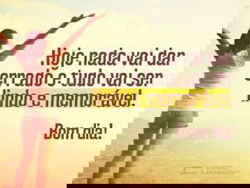 Um dia lindo e memorável