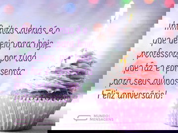 Infinitas alerias para uma professora