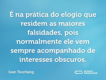 Frases de Elogio - Mundo das Mensagens