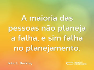 Frases de Planejamento - Mundo das Mensagens