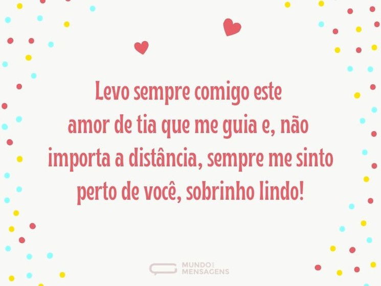 Sempre perto do meu sobrinho