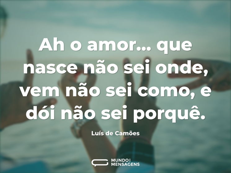 Onde que vem o amor?