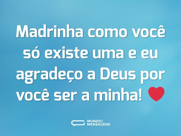 Madrinha como você só existe uma e eu agradeço a Deus por você ser a minha! ❤️