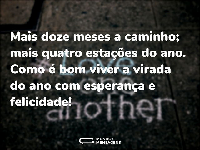 Mais doze meses a caminho; mais quatro e...