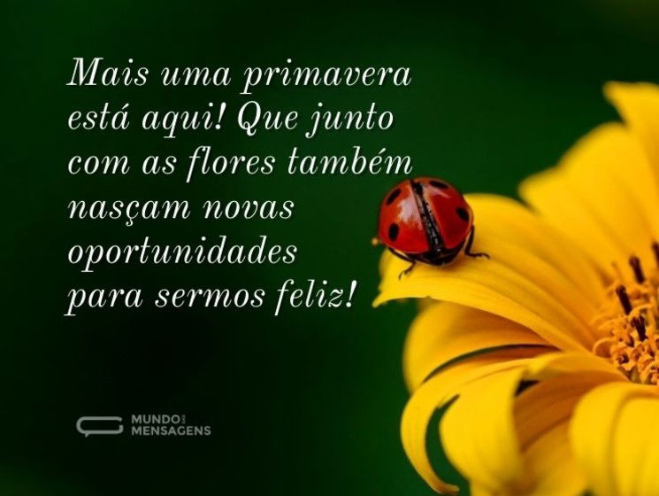 Mais uma primavera cheia de oportunidades