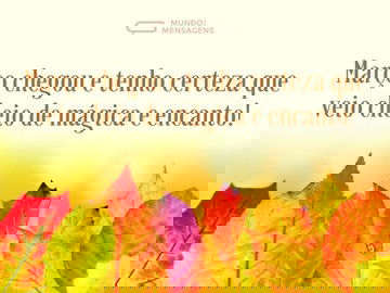 Março chegou cheio de mágica e encanto