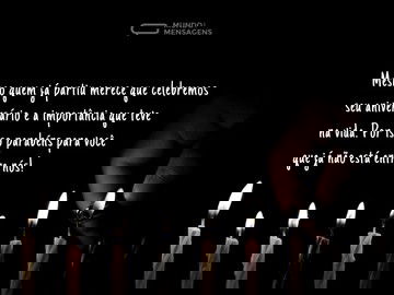 Celebrar o aniversário de quem já partiu