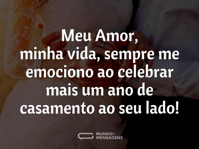 Nosso casamento me emociona