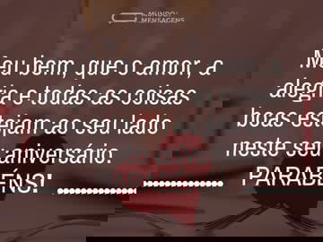 Um aniversário com coisas boas