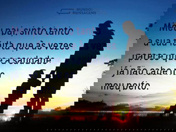 As saudades do meu pai