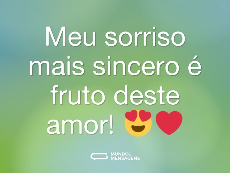 Meu sorriso mais sincero é fruto deste amor! 😍❤️