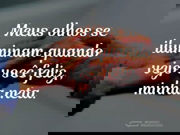 Meus olhos se iluminam