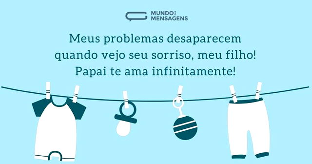 De pai para filho bebê 